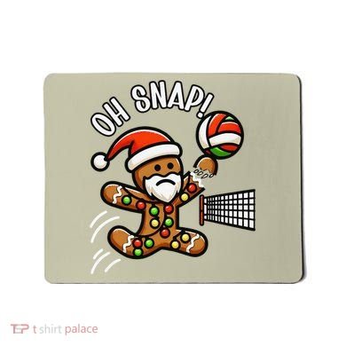 Oh Snap Gingerbreadman Christmas Volleyball Mousepad