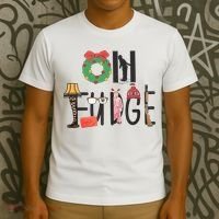 Oh Santa Hat Funny Christmas Story Family Christmas  T-Shirt thumb 3