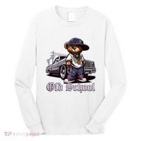 Old School Hip Hop Teddy Bear Lowrider Chicano Culture Cute Long Sleeve Shirt thumb 0