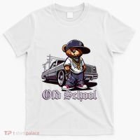 Old School Hip Hop Teddy Bear Lowrider Chicano Culture Cute T-Shirt thumb 0