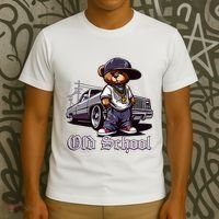 Old School Hip Hop Teddy Bear Lowrider Chicano Culture Cute T-Shirt thumb 3