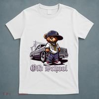 Old School Hip Hop Teddy Bear Lowrider Chicano Culture Cute T-Shirt thumb 5