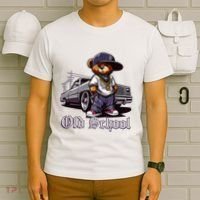 Old School Hip Hop Teddy Bear Lowrider Chicano Culture Cute T-Shirt thumb 6