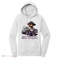 Old School Hip Hop Teddy Bear Lowrider Chicano Culture Cute Women's Hoodie thumb 0