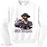 Old School Hip Hop Teddy Bear Lowrider Chicano Culture Cute Kids Sweatshirt thumb 0