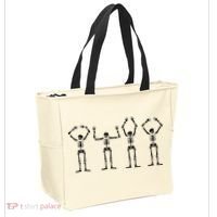OHIO Skeleton Halloween Funny Ohio State Tote Bag thumb 2