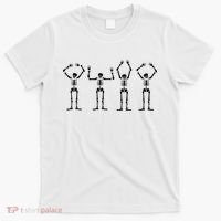 OHIO Skeleton Halloween Funny Ohio State T-Shirt thumb 0