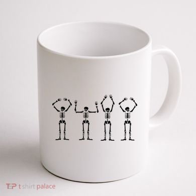 OHIO Skeleton Halloween Funny Ohio State Coffee Mug back