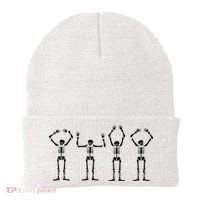 OHIO Skeleton Halloween Funny Ohio State Beanie thumb 0