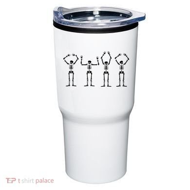OHIO Skeleton Halloween Funny Ohio State Tumbler