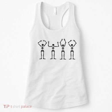OHIO Skeleton Halloween Funny Ohio State Women's Tank Top