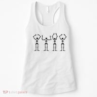 OHIO Skeleton Halloween Funny Ohio State Women's Tank Top thumb 0