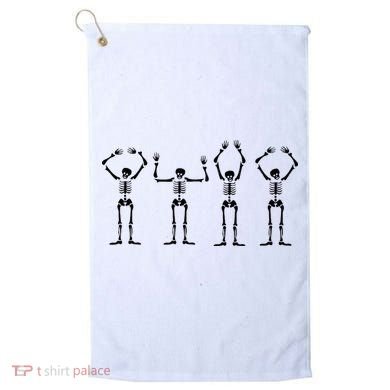 OHIO Skeleton Halloween Funny Ohio State Golf Towel