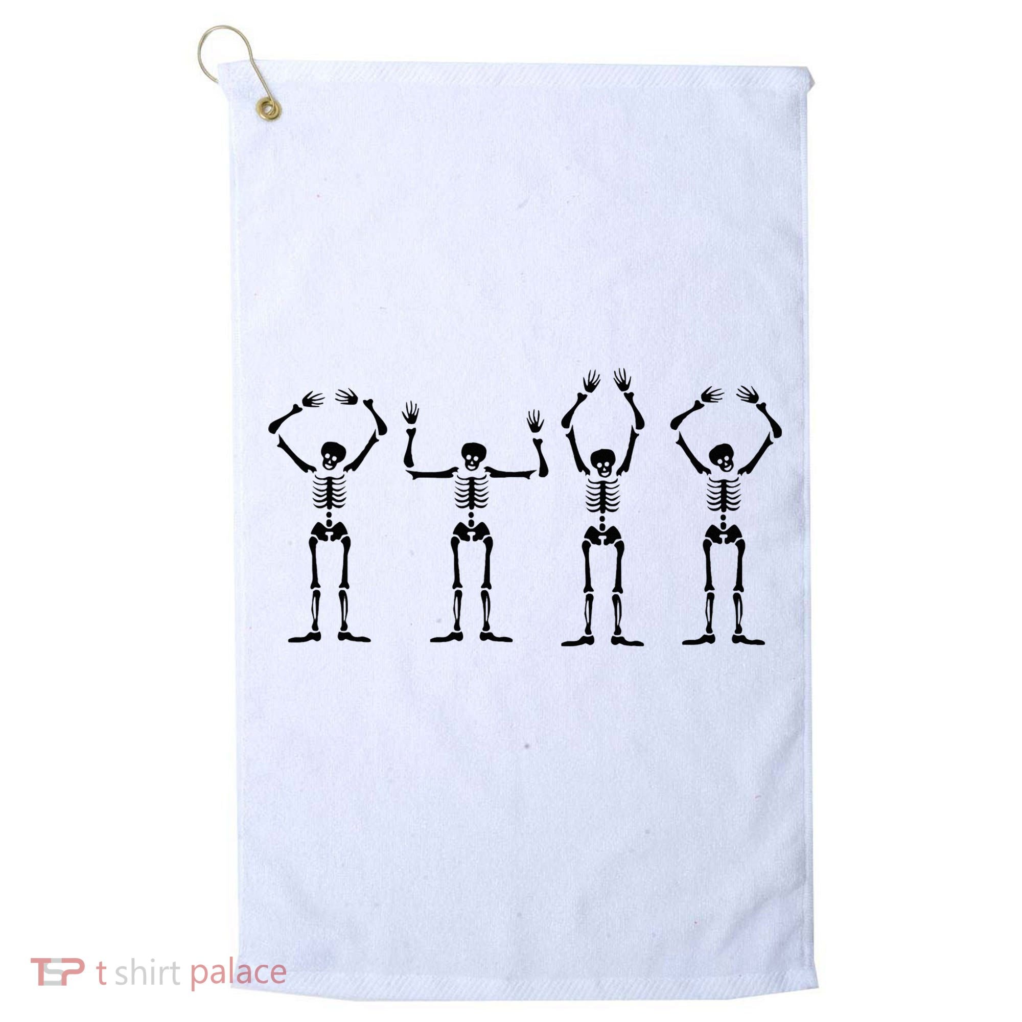OHIO Skeleton Halloween Funny Ohio State Golf Towel