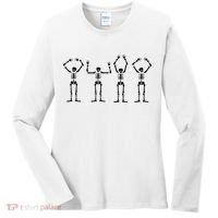 OHIO Skeleton Halloween Funny Ohio State Women's Long Sleeve Shirt thumb 0
