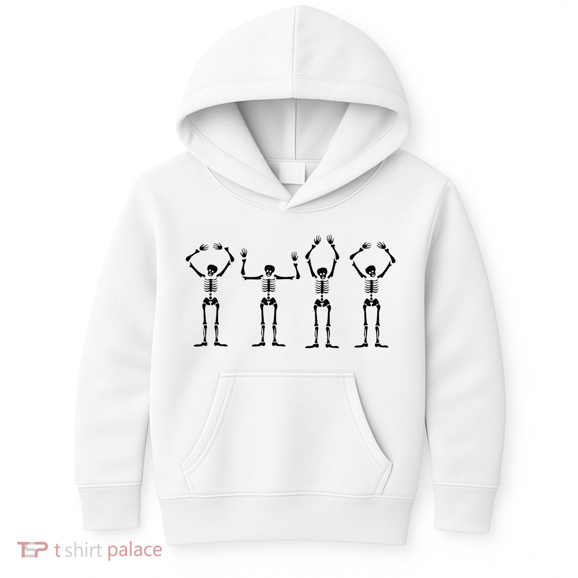 OHIO Skeleton Halloween Funny Ohio State Kids Hoodie