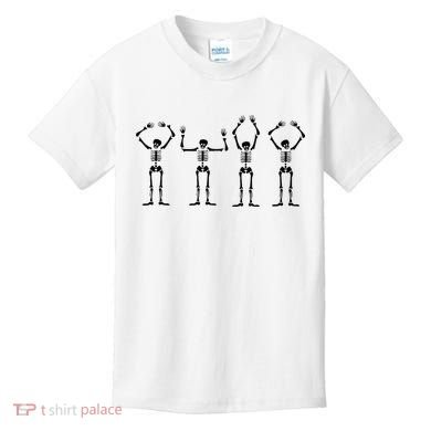 OHIO Skeleton Halloween Funny Ohio State Kids T-Shirt