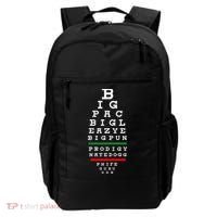 Old School Hip Hop Music Rap Legends Eye Chart 90s Hip Hop Backpack thumb 0