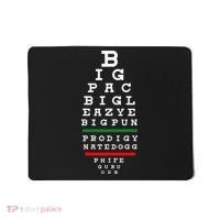 Old School Hip Hop Music Rap Legends Eye Chart 90s Hip Hop Mousepad thumb 0