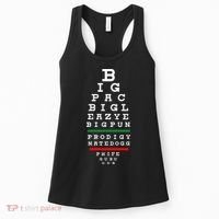 Old School Hip Hop Music Rap Legends Eye Chart 90s Hip Hop Women's Tank Top thumb 0