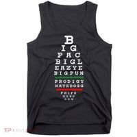 Old School Hip Hop Music Rap Legends Eye Chart 90s Hip Hop Tank Top thumb 0