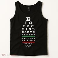 Old School Hip Hop Music Rap Legends Eye Chart 90s Hip Hop Tank Top thumb 2