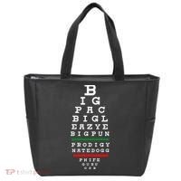 Old School Hip Hop Music Rap Legends Eye Chart 90s Hip Hop Tote Bag thumb 0
