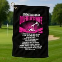Old School Hip Hop Music Retro Boombox Golf Towel thumb 1