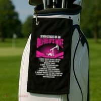 Old School Hip Hop Music Retro Boombox Golf Towel thumb 2