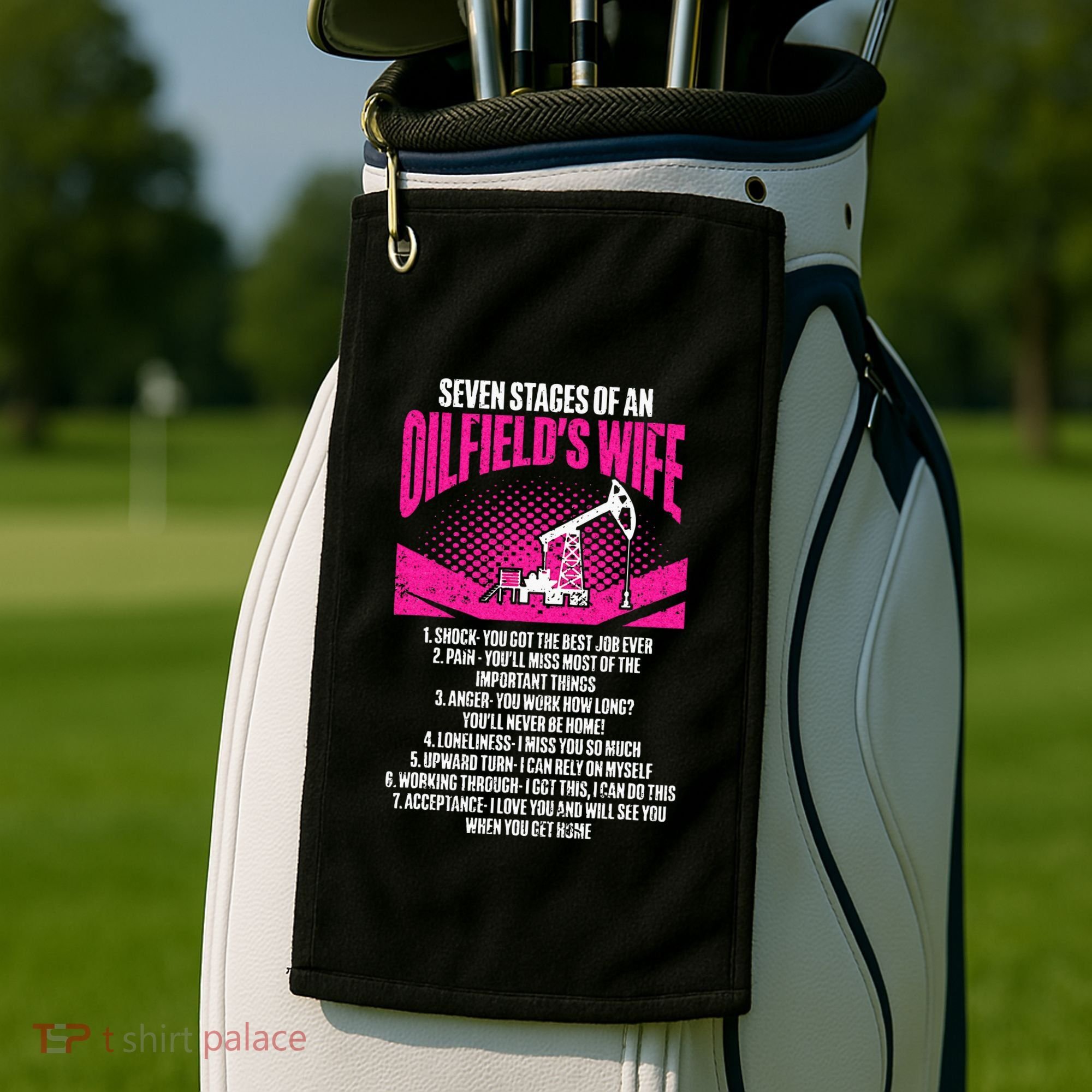 Old School Hip Hop Music Retro Boombox Golf Towel