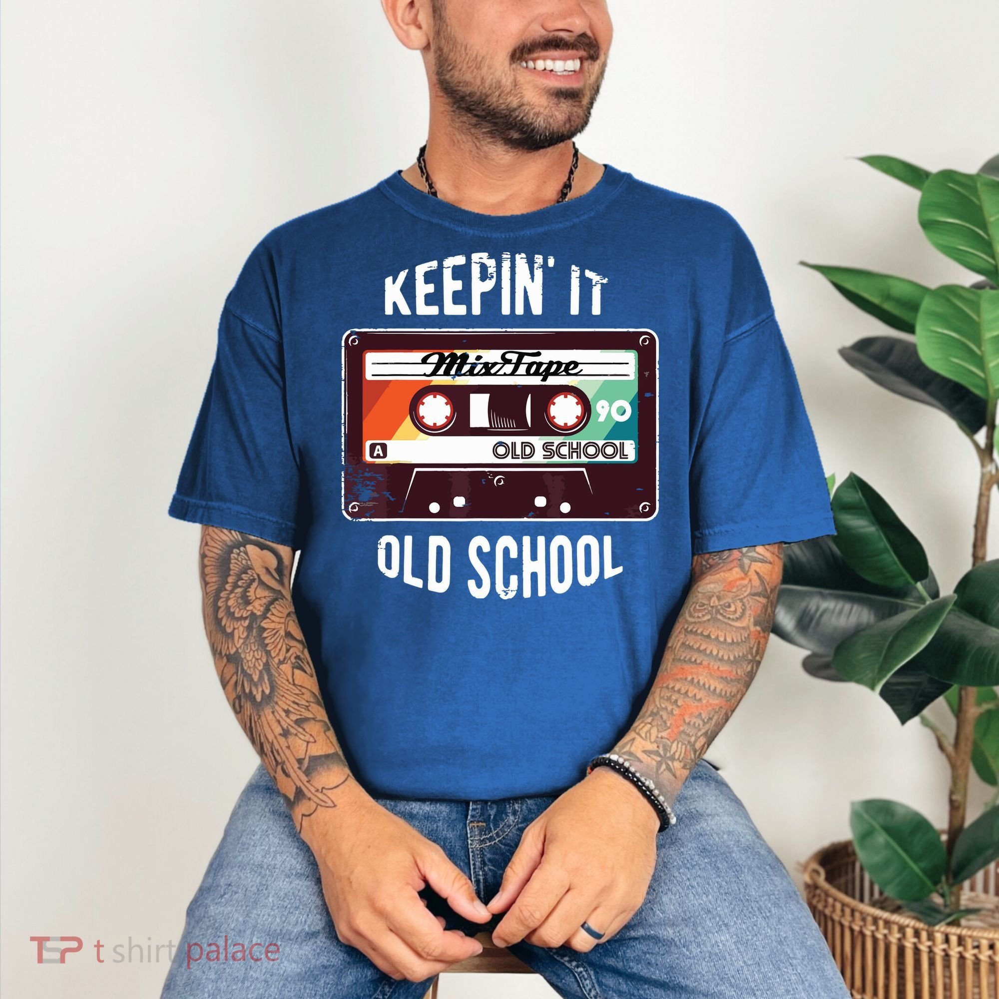 Old School Hip Hop 80s 90s Mixtape Graphic Comfort Colors T-Shirt