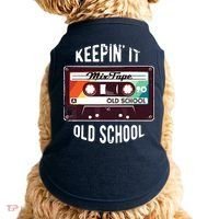Old School Hip Hop 80s 90s Mixtape Graphic Doggie Tank thumb 0