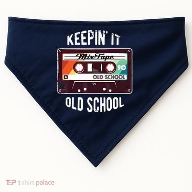 Old School Hip Hop 80s 90s Mixtape Graphic USA-Made Doggie Bandana
