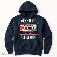 Old School Hip Hop 80s 90s Mixtape Graphic Hoodie thumb 0