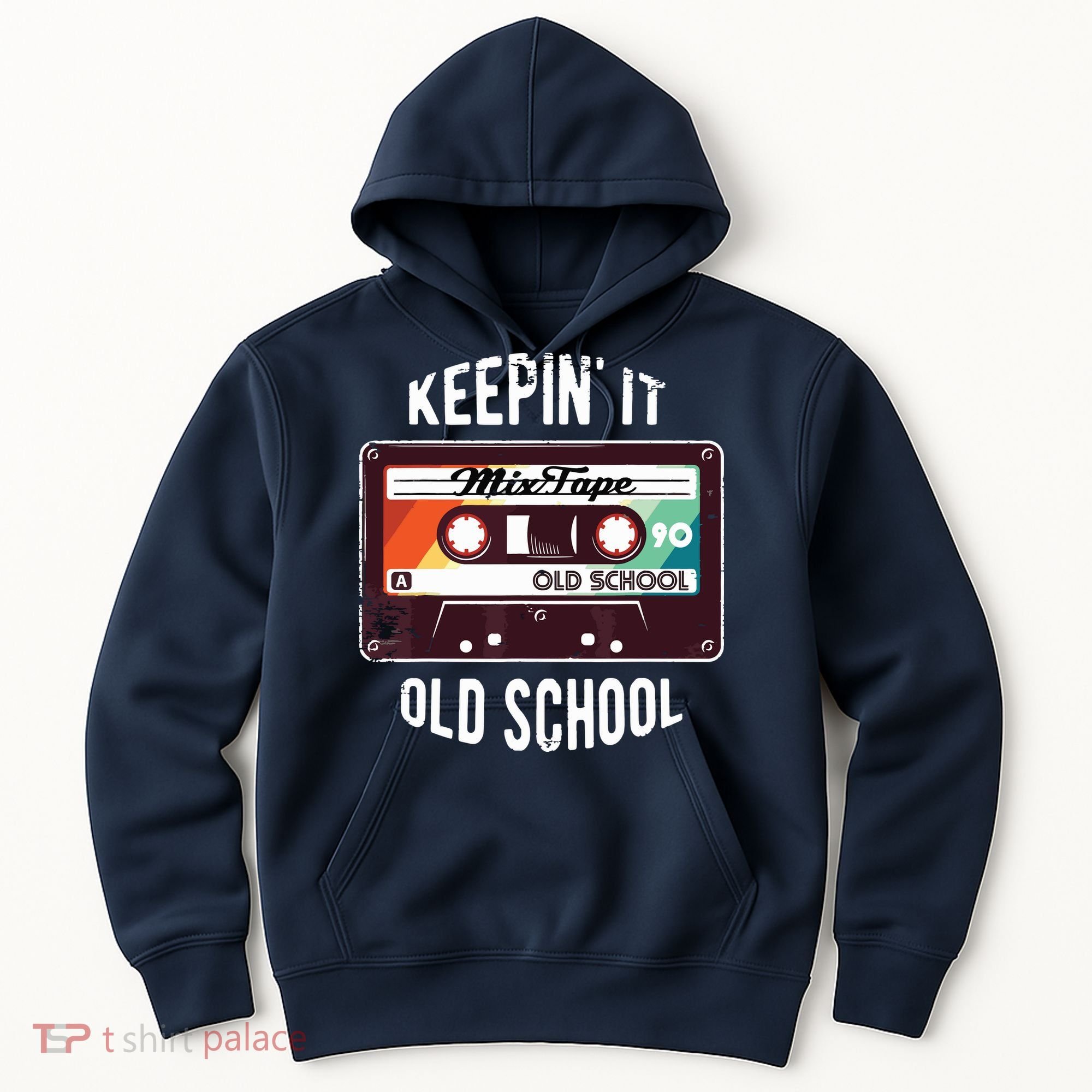 Old School Hip Hop 80s 90s Mixtape Graphic Hoodie