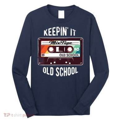 Old School Hip Hop 80s 90s Mixtape Graphic Long Sleeve Shirt
