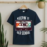 Old School Hip Hop 80s 90s Mixtape Graphic T-Shirt thumb 2