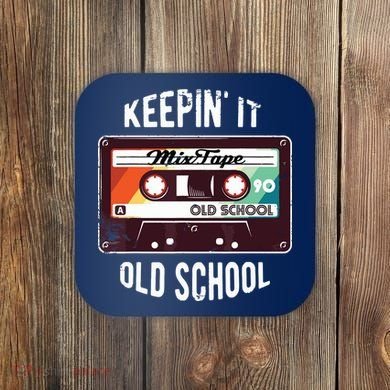 Old School Hip Hop 80s 90s Mixtape Graphic Coaster