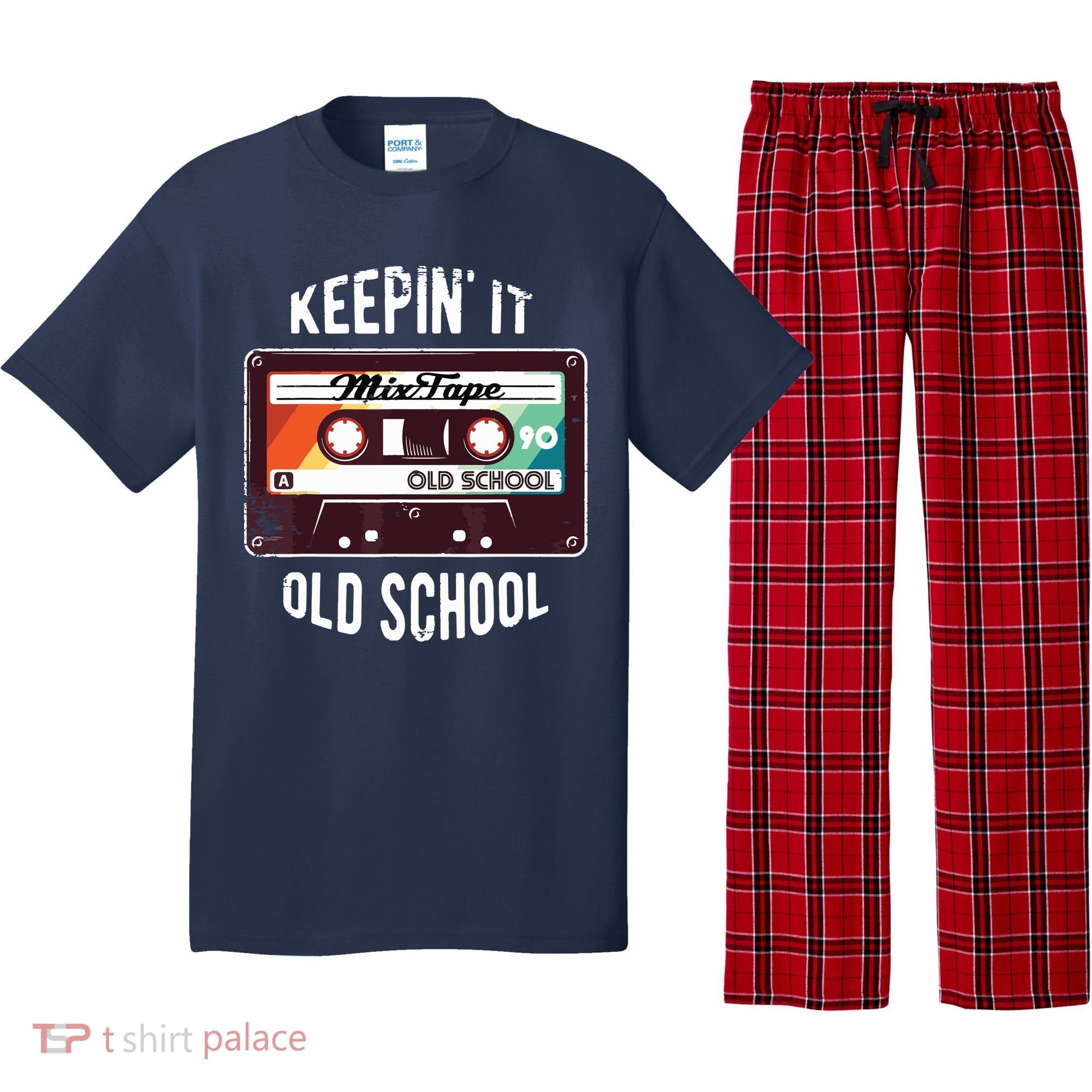 Old School Hip Hop 80s 90s Mixtape Graphic Pajama Set