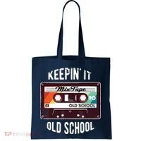 Old School Hip Hop 80s 90s Mixtape Graphic Tote Bag thumb 0