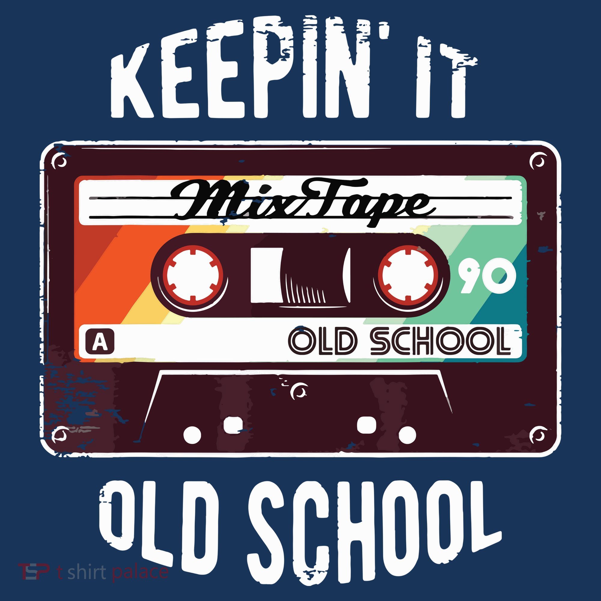 Old School Hip Hop 80s 90s Mixtape Graphic Mousepad