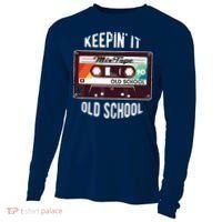 Old School Hip Hop 80s 90s Mixtape Graphic Cooling Performance Long Sleeve Crew thumb 0