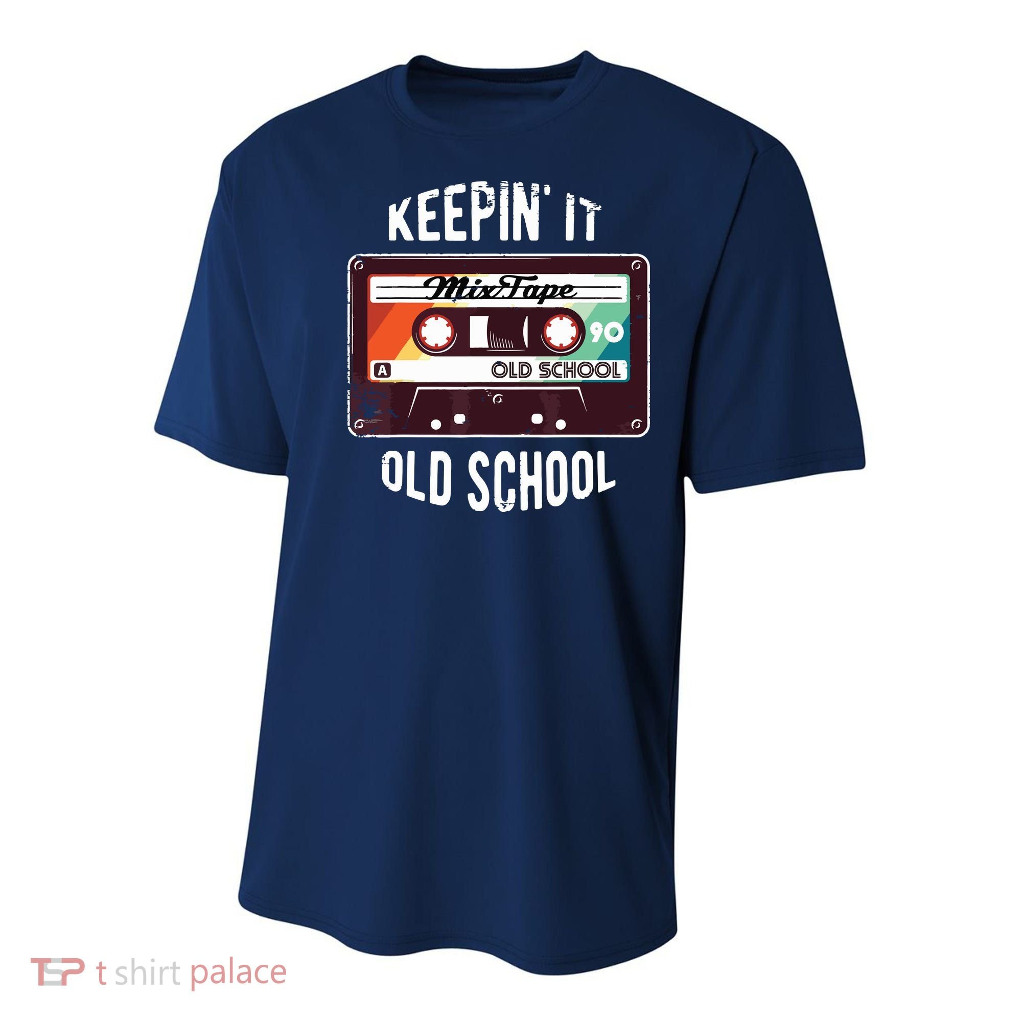 Old School Hip Hop 80s 90s Mixtape Graphic Youth Performance Sprint T-Shirt