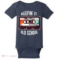 Old School Hip Hop 80s 90s Mixtape Graphic Baby Bodysuit thumb 0