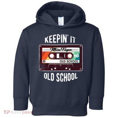 Old School Hip Hop 80s 90s Mixtape Graphic Toddler Hoodie