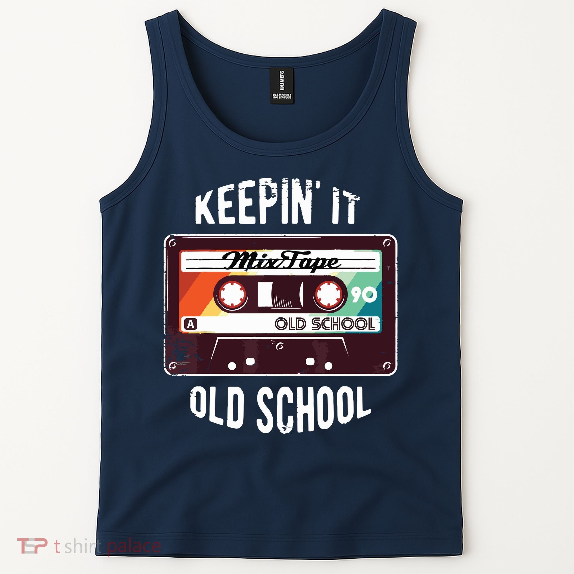 Old School Hip Hop 80s 90s Mixtape Graphic Tank Top