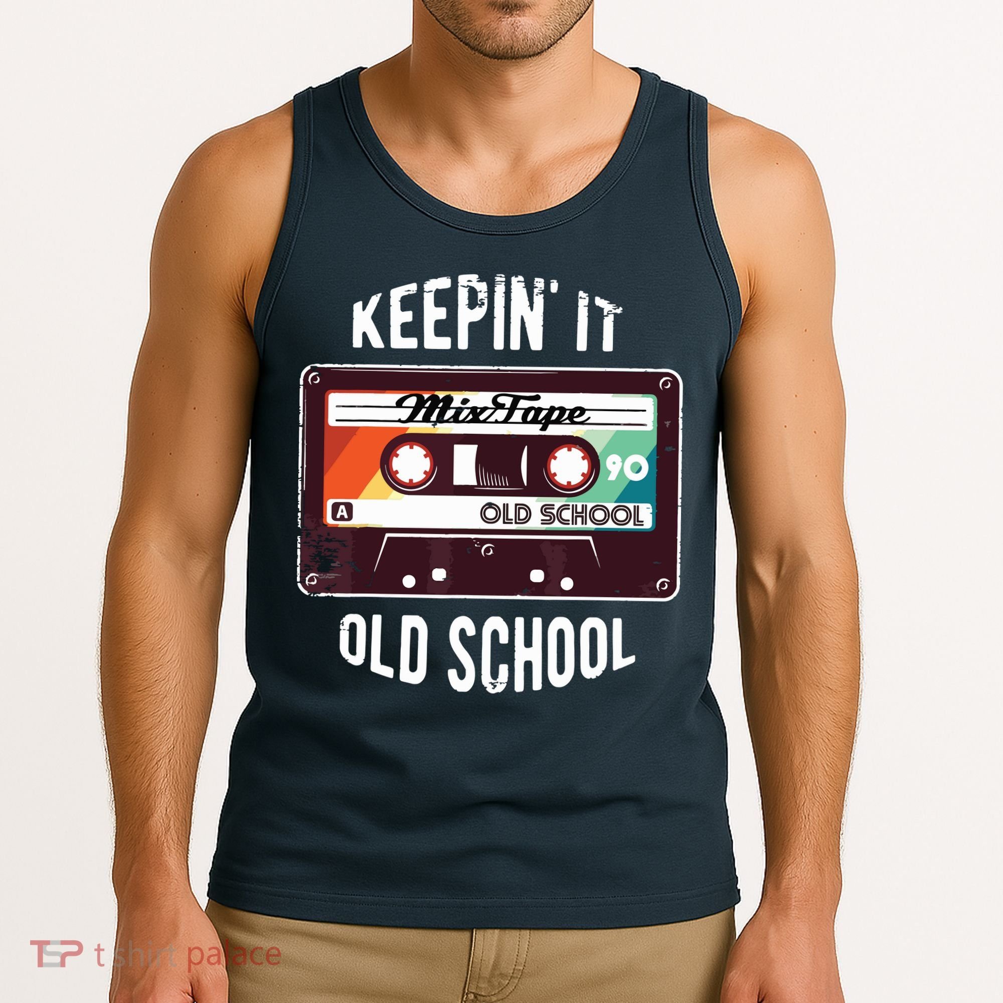Old School Hip Hop 80s 90s Mixtape Graphic Tank Top