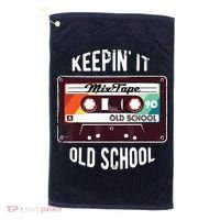 Old School Hip Hop 80s 90s Mixtape Graphic Golf Towel thumb 0