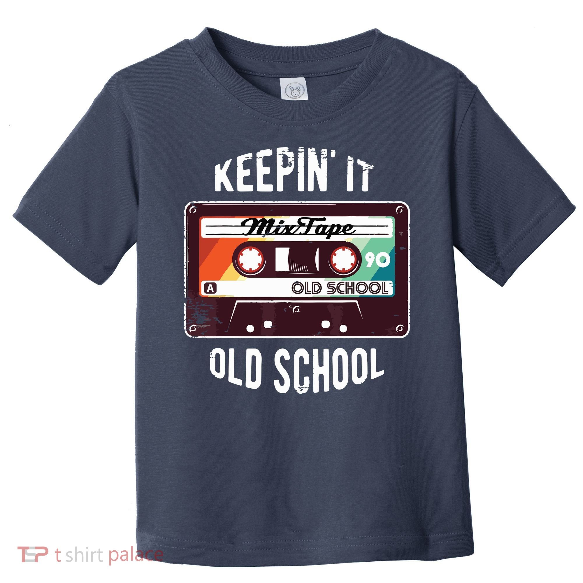 Old School Hip Hop 80s 90s Mixtape Graphic Toddler T-Shirt