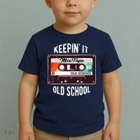 Old School Hip Hop 80s 90s Mixtape Graphic Toddler T-Shirt thumb 2